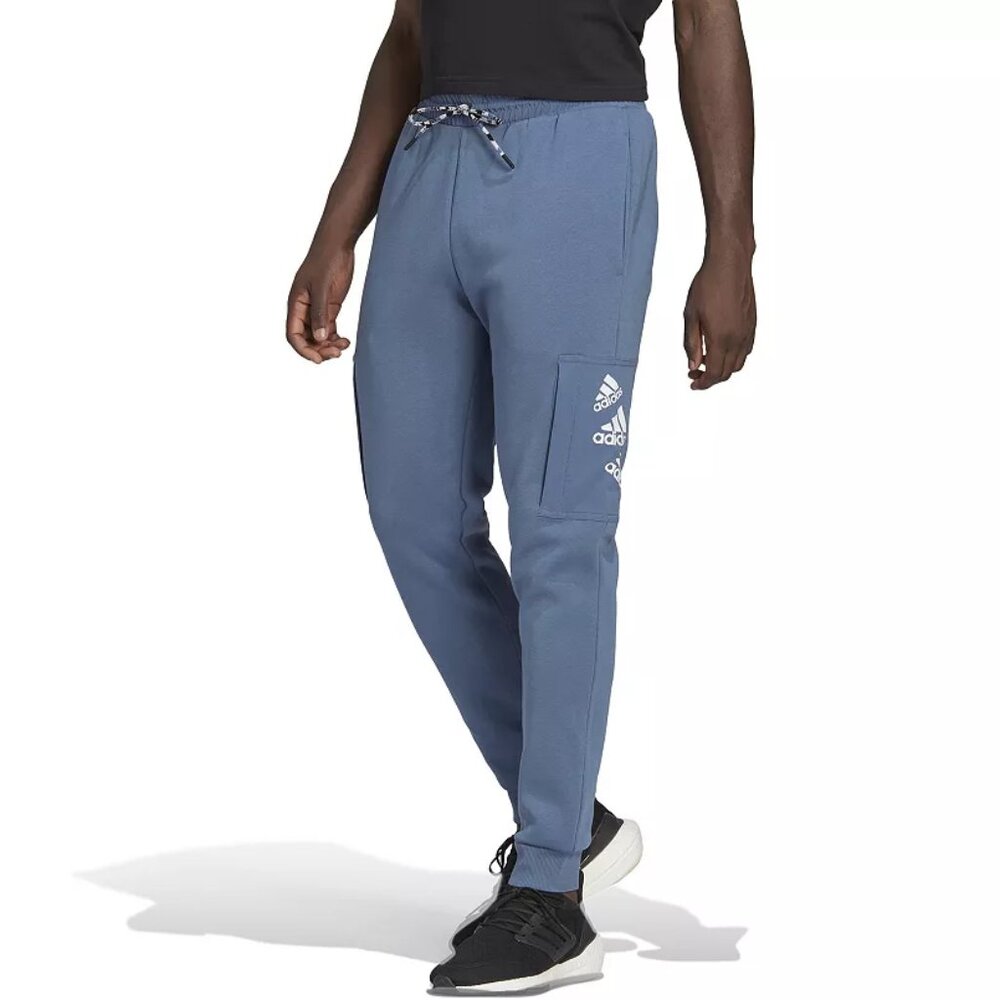Men's Adidas Essentials BrandLove Fleece Sweatpants/Joggers 32.5" - Size Large